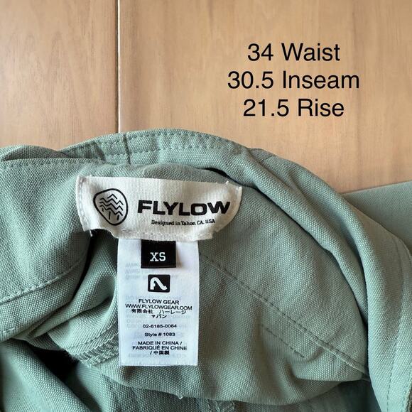 Flylow Trailworks Bib Women's XS Sage Green Outdoors Hunting - Picture 7 of 10